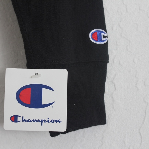 CHAMPION STRIPE BLACK CROP LONG SLEEVE T-SHIRT - Picture 7 of 8
